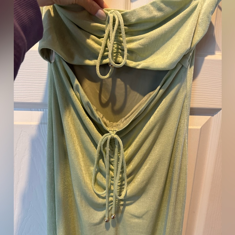 Kittenish Strapless Midi Dress